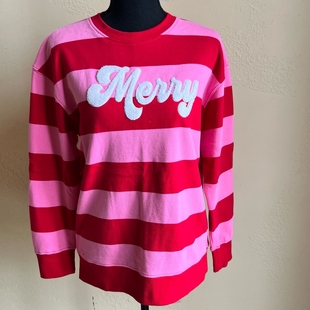 Shiraleah Red and Pink Knit Top
